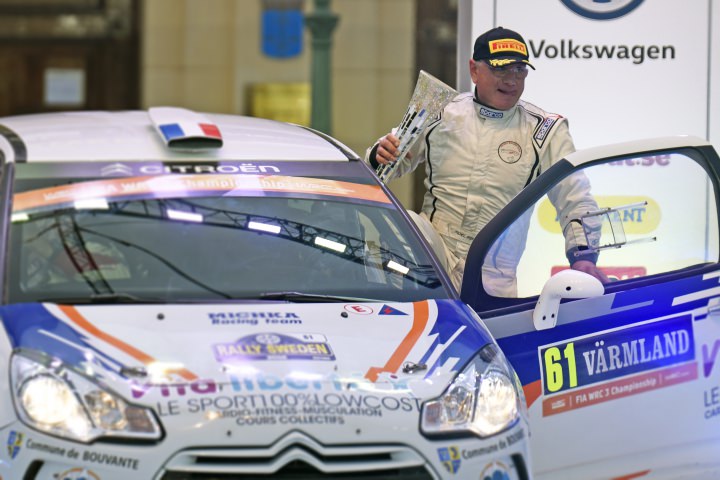 Michel Fabre, vainqueur du Rallye de Suède Suède, dès sa deuxième course en WRC3.