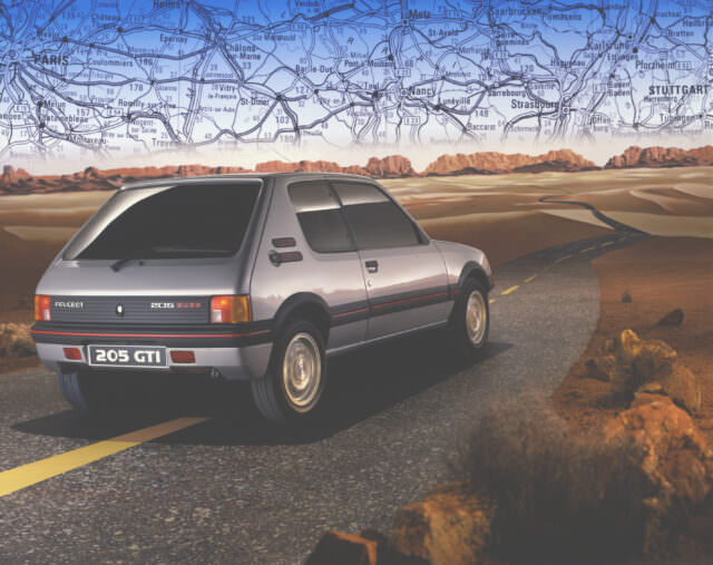 Peugeot 205 GTI Rétroviseur 2019